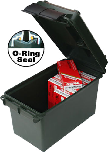 MTM Case-Gard AC50C11 50 Cal Forest Green Polypropylene Ammo Can Dual Latch