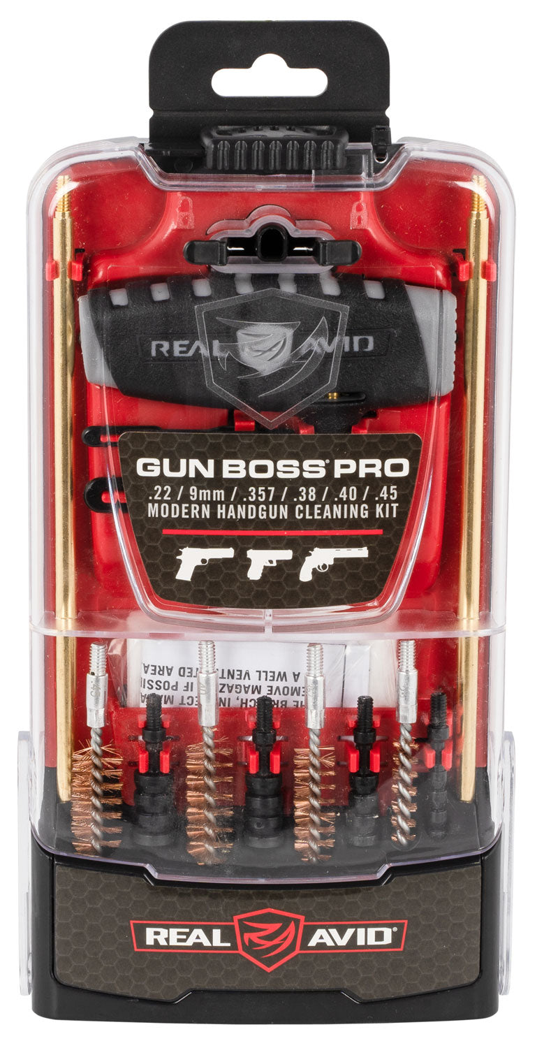 Real Avid AVGBPROP Gun Boss Pro Handgun Kit Slotted Tip Multi-Caliber Includes Case