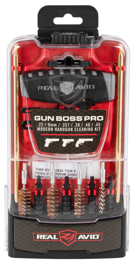Real Avid AVGBPROP Gun Boss Pro Handgun Kit Slotted Tip Multi-Caliber Includes Case