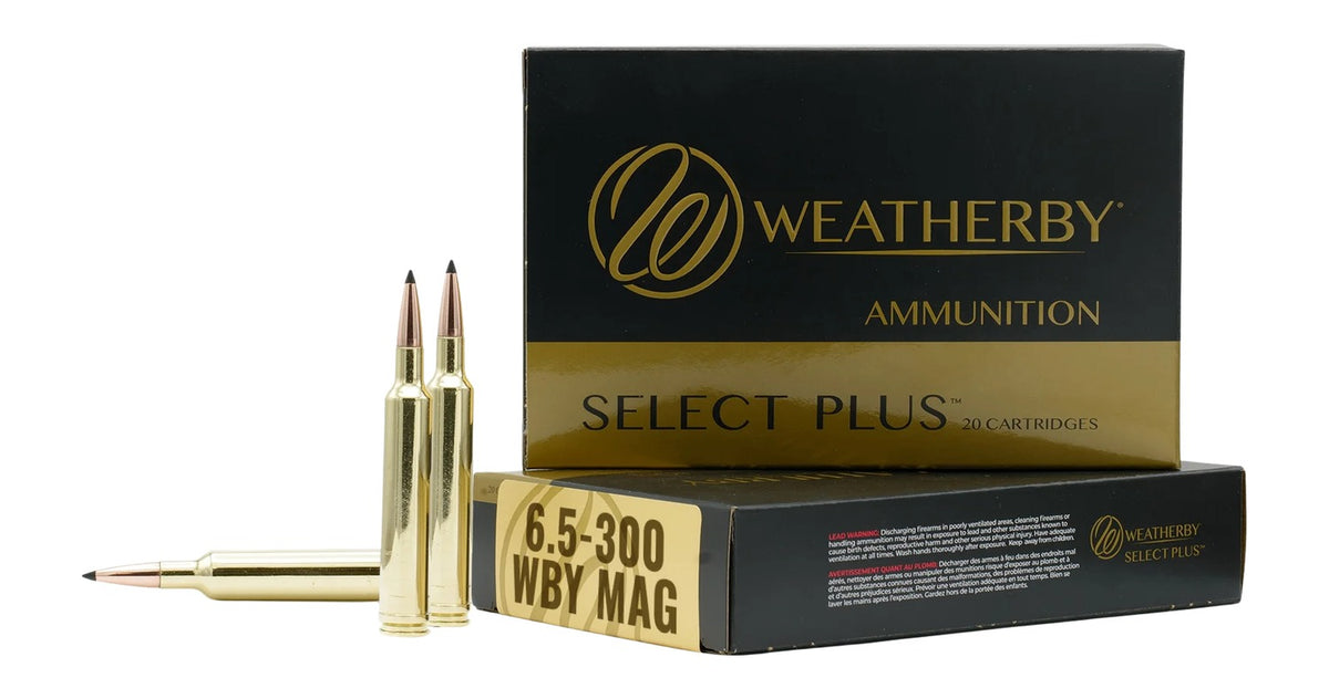 Weatherby 6.5-300 Weatherby Mag Select Plus 129 grain Hammer Custom ammunition