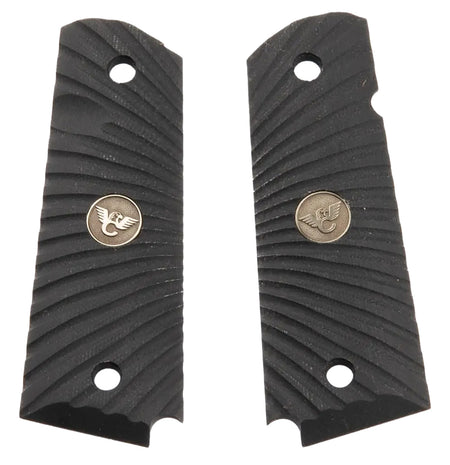 Wilson Combat 351AAFS Black G10 1911 Grip Panels Ambidextrous Thumb Safety Cut