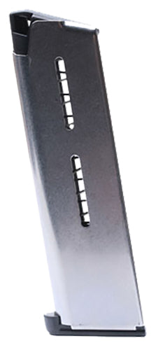 Wilson Combat 47C 1911 Government .45 ACP 7-Round Stainless Detachable Mag Lo-Profile Steel Baseplate