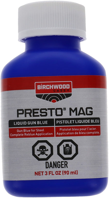 Birchwood Casey 13525 Presto Mag Cold Blue Formulation for Steel 3 oz. Bottle
