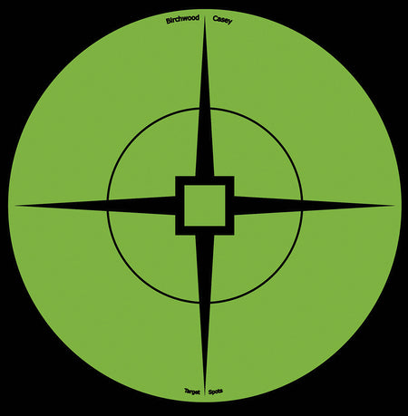 Birchwood Casey 33936 Self-Adhesive 6" Crosshair Target Spots Green 10 Pack