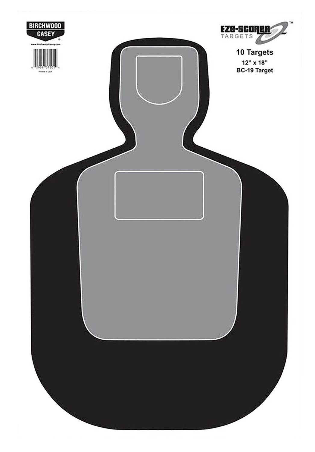 Birchwood Casey 37007 BC-19 Silhouette Hanging Paper Shooting Targets 12"x18" 100 Pack