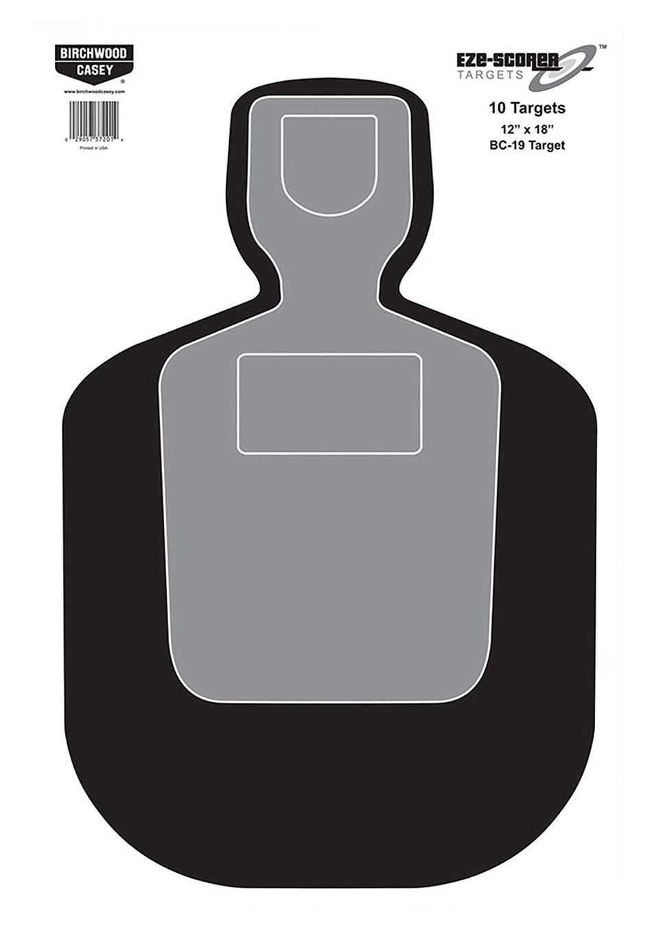 Birchwood Casey 37007 BC-19 Silhouette Hanging Paper Shooting Targets 12"x18" 100 Pack