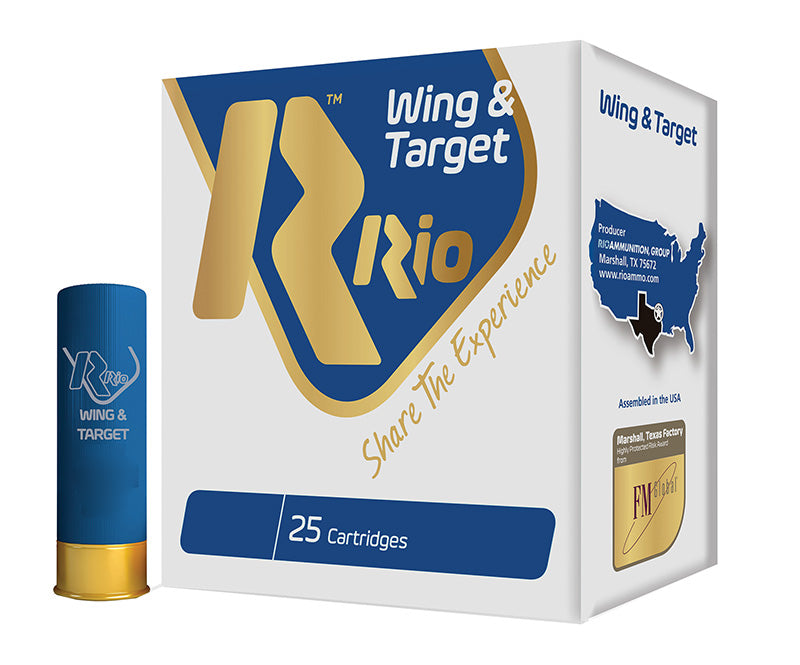 Rio Ammunition Wing & Target 24, 20 Gauge, 2-3/4" 7/8-Oz, #7.5 Shot