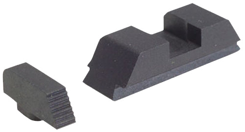 AmeriGlo GT504 Range Series Sight Set Glock 9mm/.40/.380 Gen 1-4 - Black Serrated