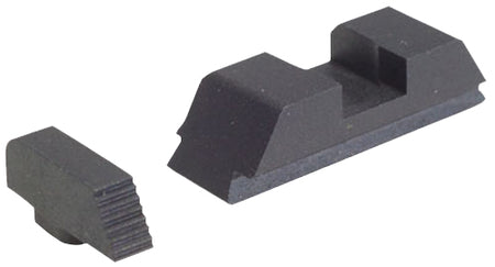 AmeriGlo GT504 Range Series Sight Set Glock 9mm/.40/.380 Gen 1-4 - Black Serrated