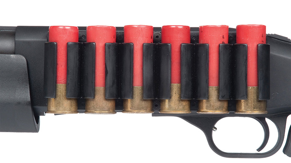 TacStar 1081158 12 Gauge Mossberg 930/935 SideSaddle 6rds Black Polymer w/Aluminum Plate