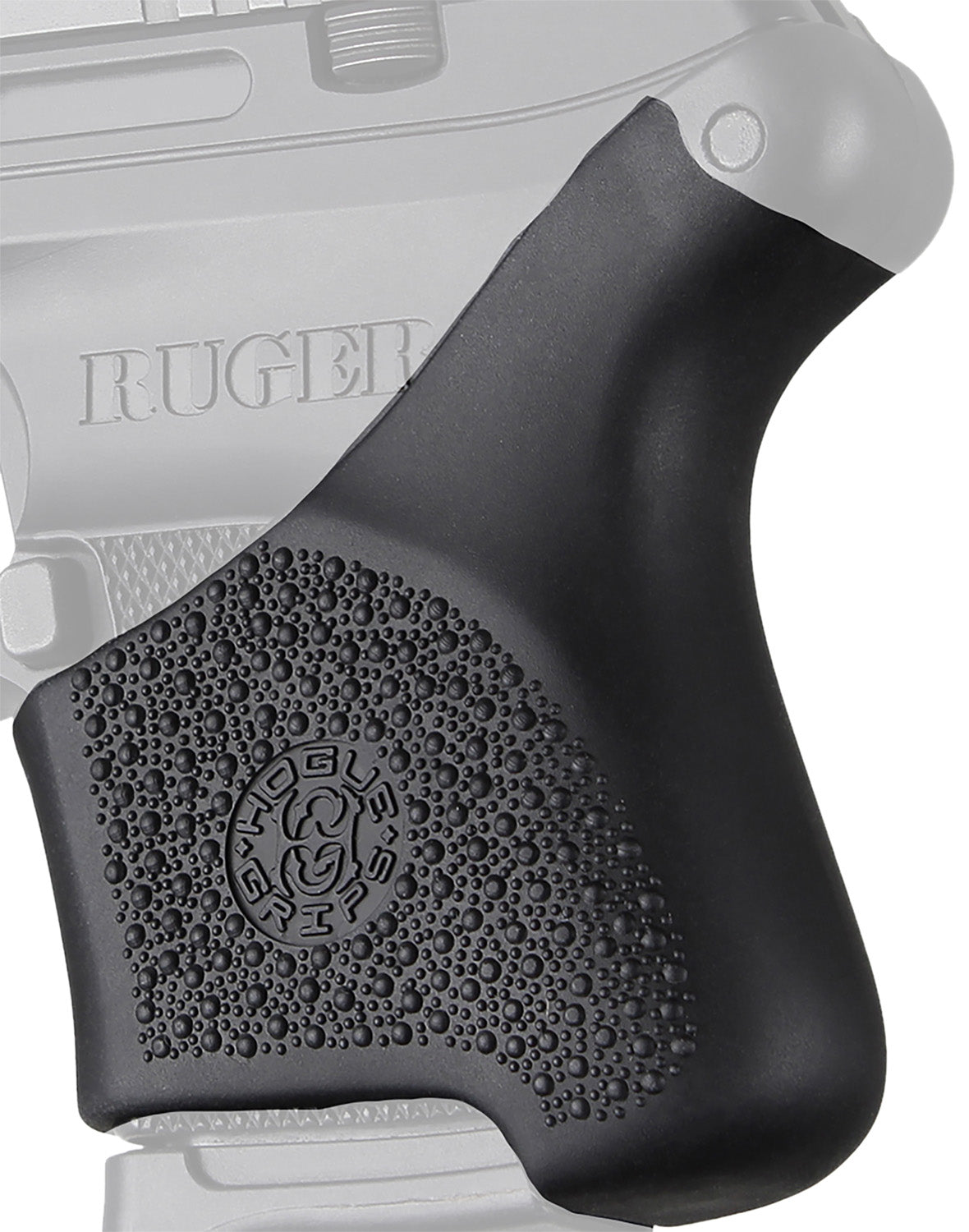 Hogue HandAll Hybrid Textured Black Rubber Grip Sleeve for Ruger LCP Pistol