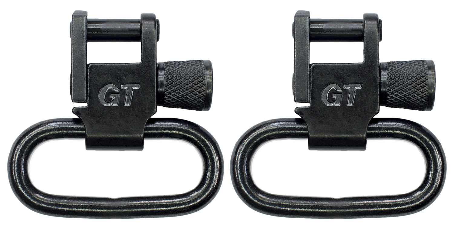 GrovTec GTSW01 1" Black Steel Locking Rifle Sling Swivel
