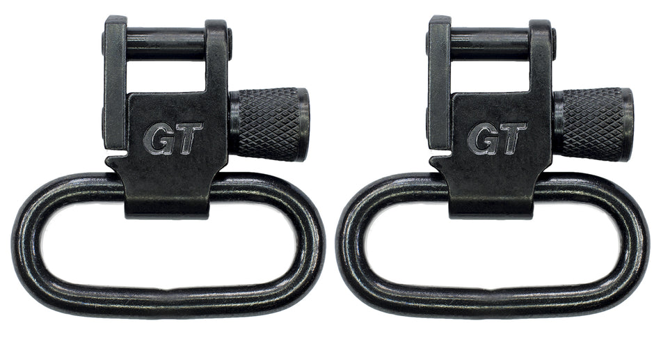 GrovTec GTSW01 1" Black Steel Locking Rifle Sling Swivel