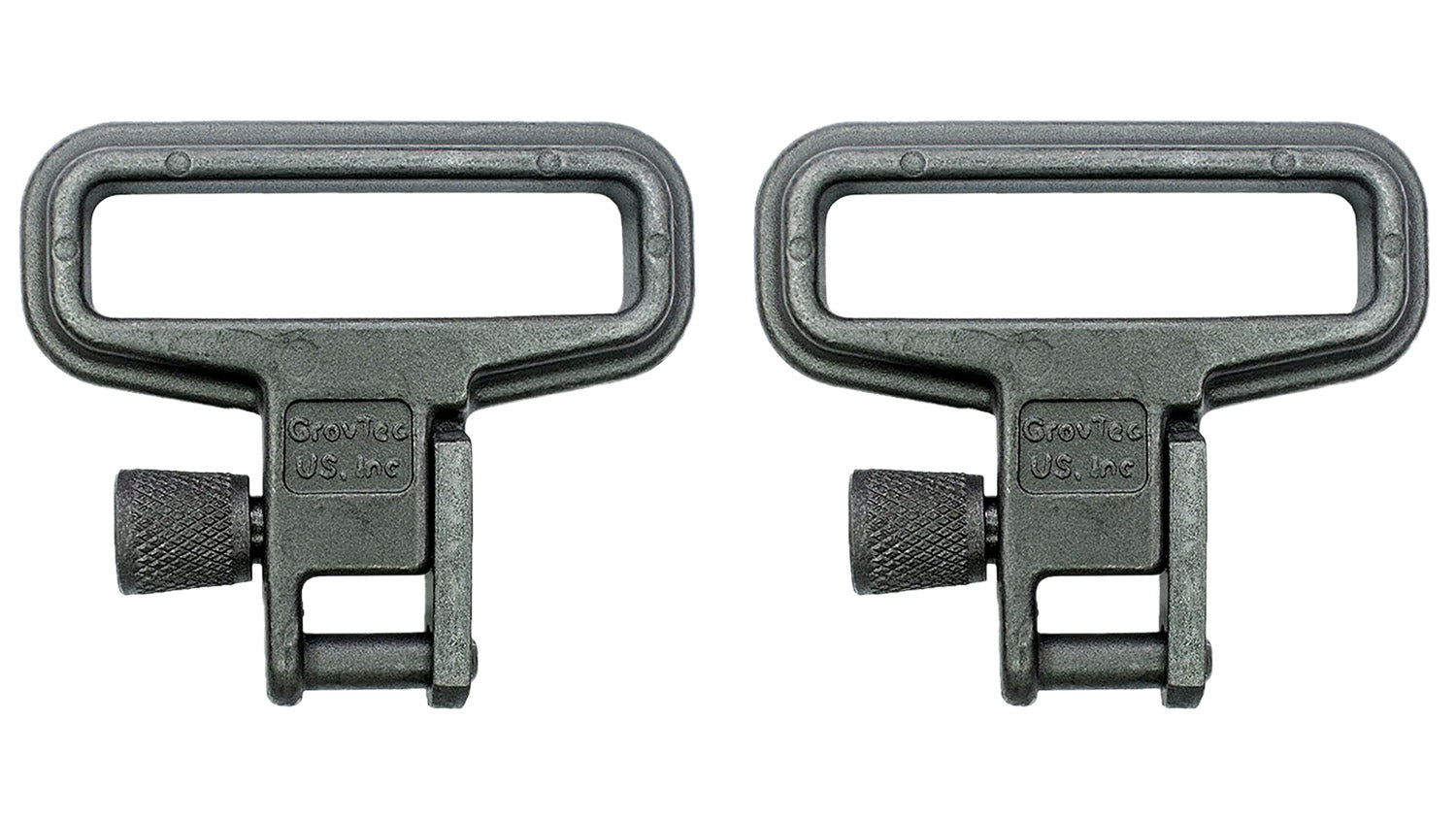 GrovTec GTSW05 Black Zinc Phosphate 1.25" Mil-Force Swivel Set Rifle