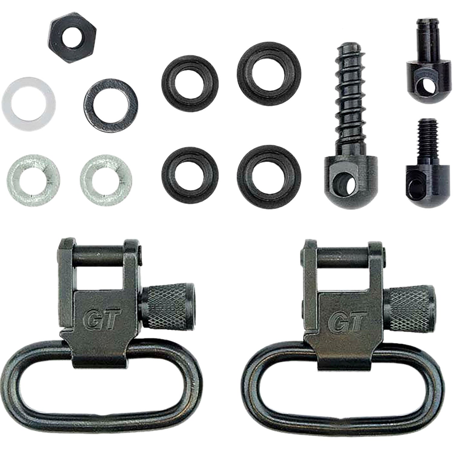 GrovTec GTSW19 1" Locking Swivel Set for Pump/Auto Shotguns – Black Oxide Steel