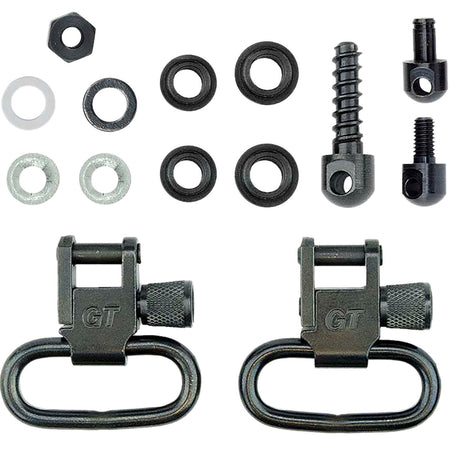 GrovTec GTSW19 1" Locking Swivel Set for Pump/Auto Shotguns – Black Oxide Steel