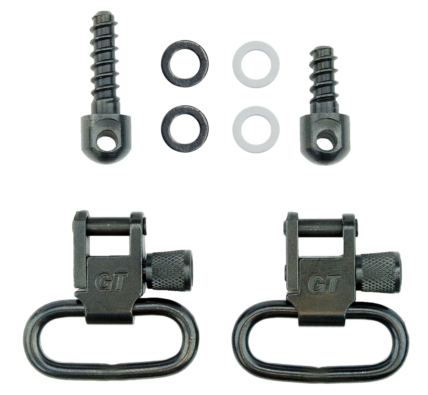 GrovTec GTSW23 Rifle Forend Locking Swivel Set 1" Black Steel