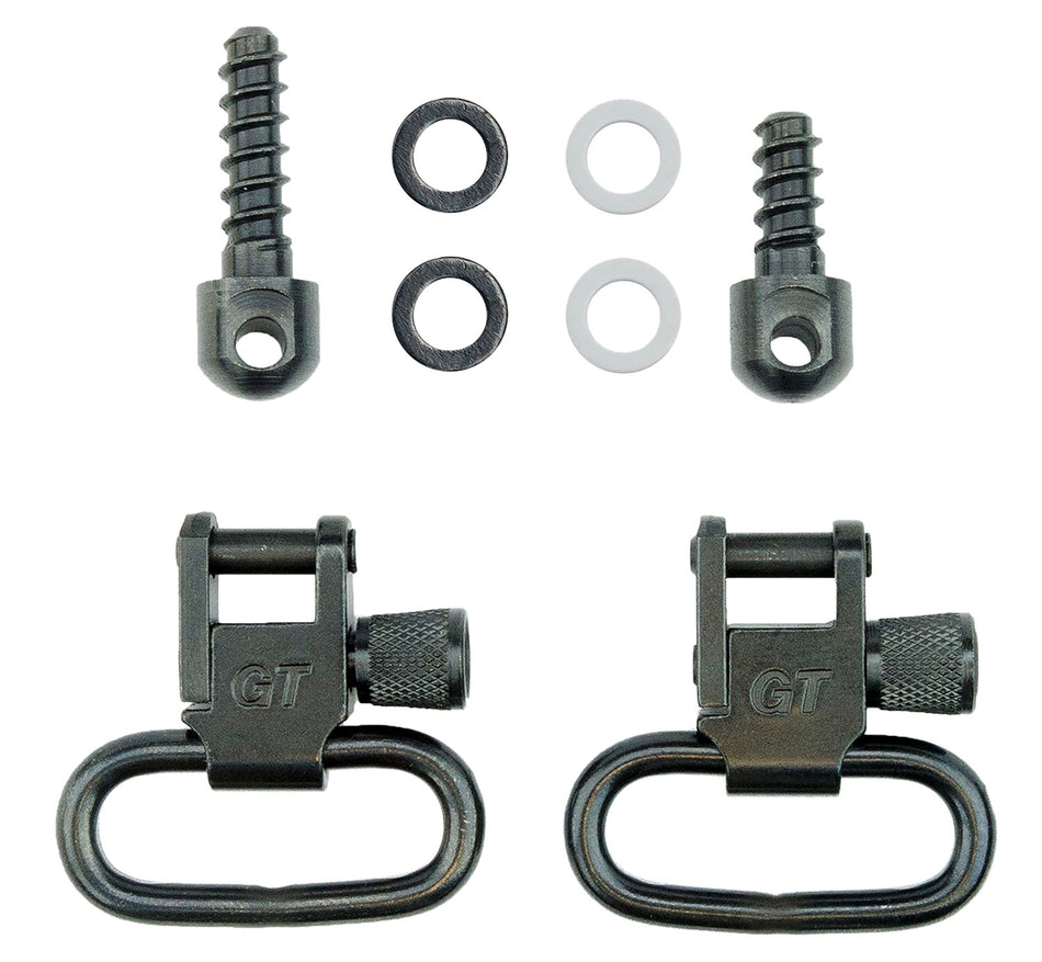 GrovTec GTSW23 Rifle Forend Locking Swivel Set 1" Black Steel