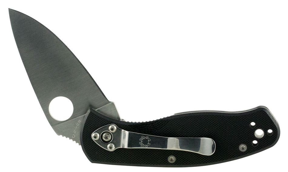 Spyderco C136GP Persistence Folding Knife 2.77" Plain Edge 8Cr13MoV SS Blade Black G10 Handle & Pocket Clip