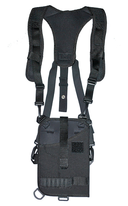 GrovTec GTHL14902R Trail Pack Black Nylon Shoulder Harness Holster Fits Medium/Large DA Revolver Ambidextrous