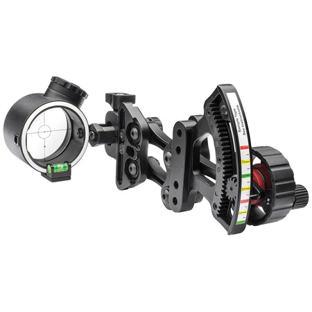 TruGlo Range Rover Pro Black Single Pin Bow Sight Power 2 Dot RH/LH
