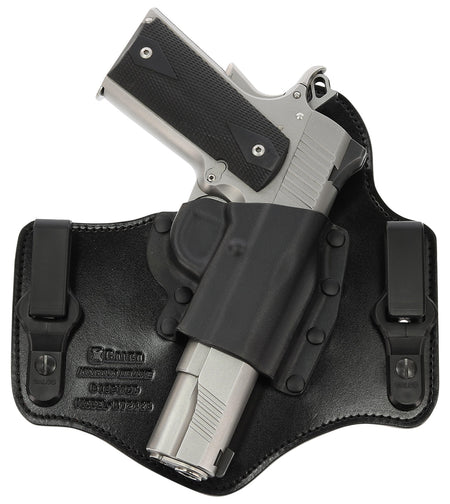 Galco KingTuk Deluxe IWB Black Kydex/Leather UniClip Holster Fits 1911 4-5" Barrel Right Hand