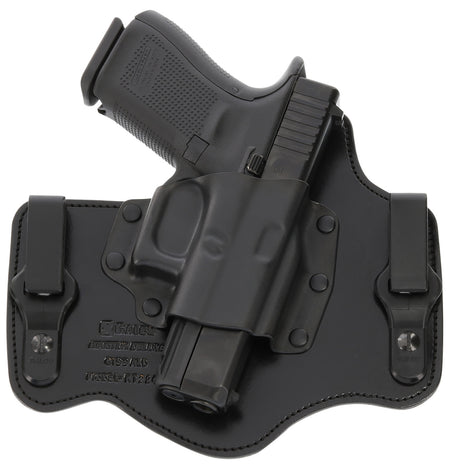 Galco KingTuk Deluxe IWB Black Kydex/Leather UniClip Fits Glock 17 Gen1-5/22 Gen2-5/Ruger Security-9 RH