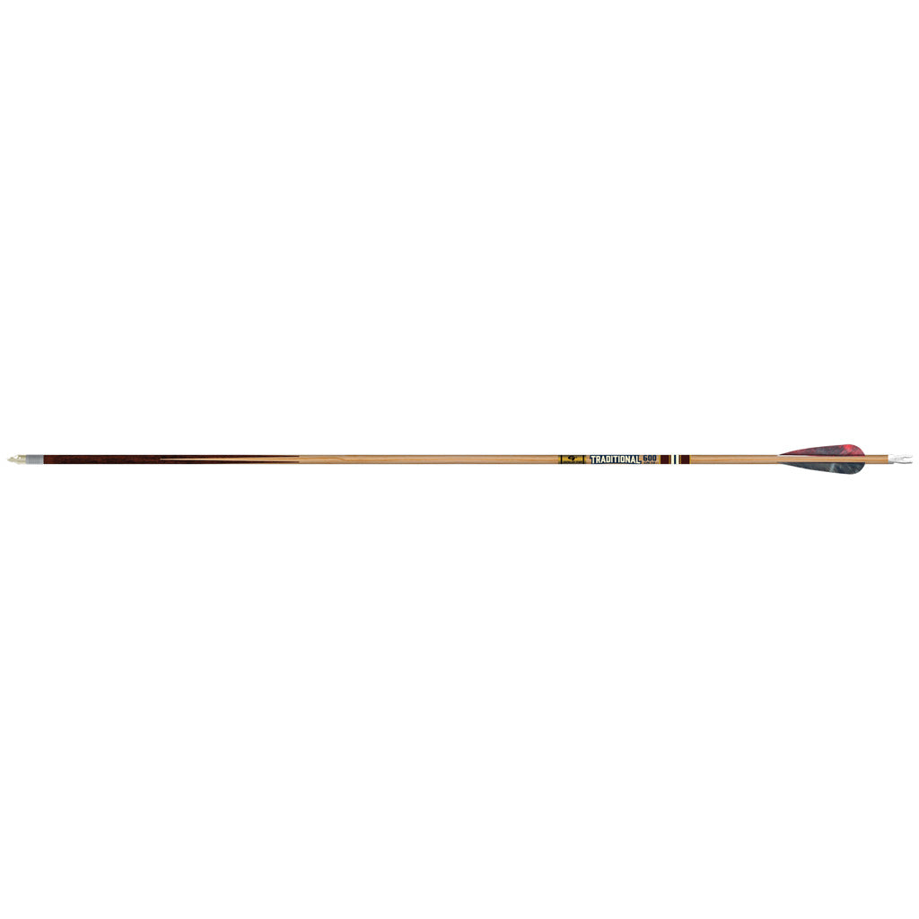 Gold Tip Traditional Classic 400 4" Feather Fletched Carbon Arrows 6 pk.