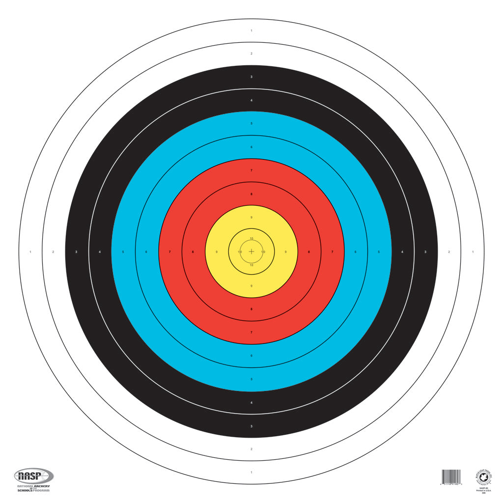 Maple Leaf NASP 80 cm Competition Target Face 100 lb. Tag Stock 25 pk