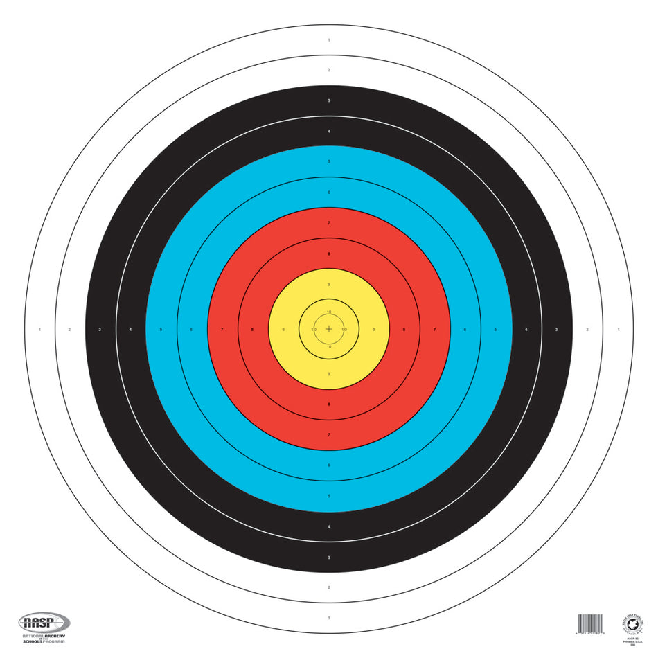 Maple Leaf NASP 80 cm Competition Target Face 100 lb. Tag Stock 25 pk