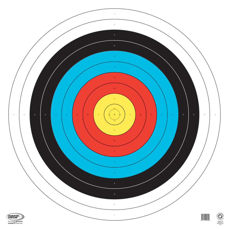 Maple Leaf NASP 80 cm Competition Target Face Waterproof 25 pk