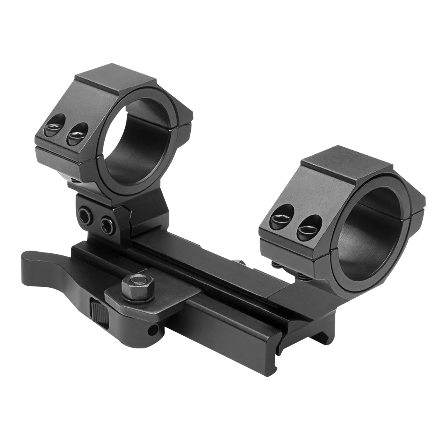 NcStar MARCQ Black Anodized Adjustable QR AR15 Scope Mount and Ring Combo