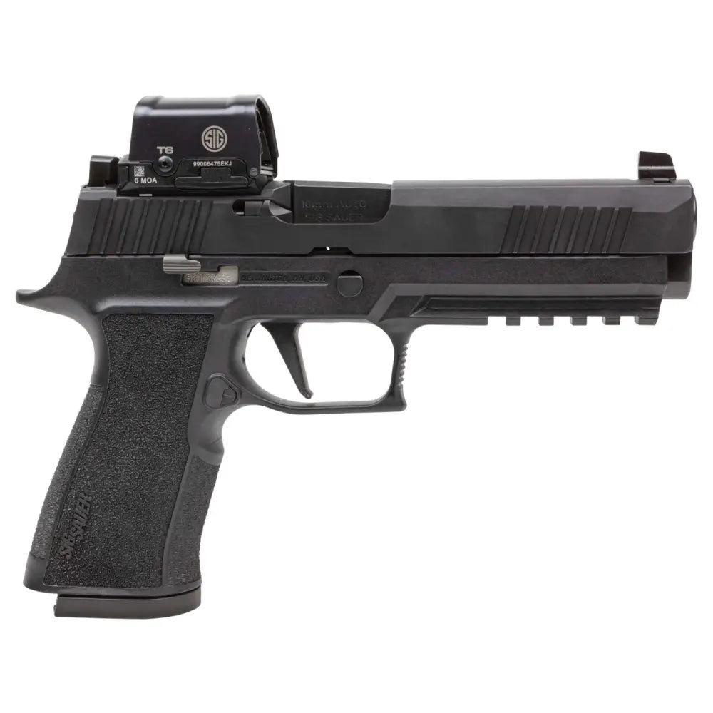 dSIG SAUER P320 X5 10MM PISTOL BLACK ROMEO2 INSTALLED 2-15RD MAGS
