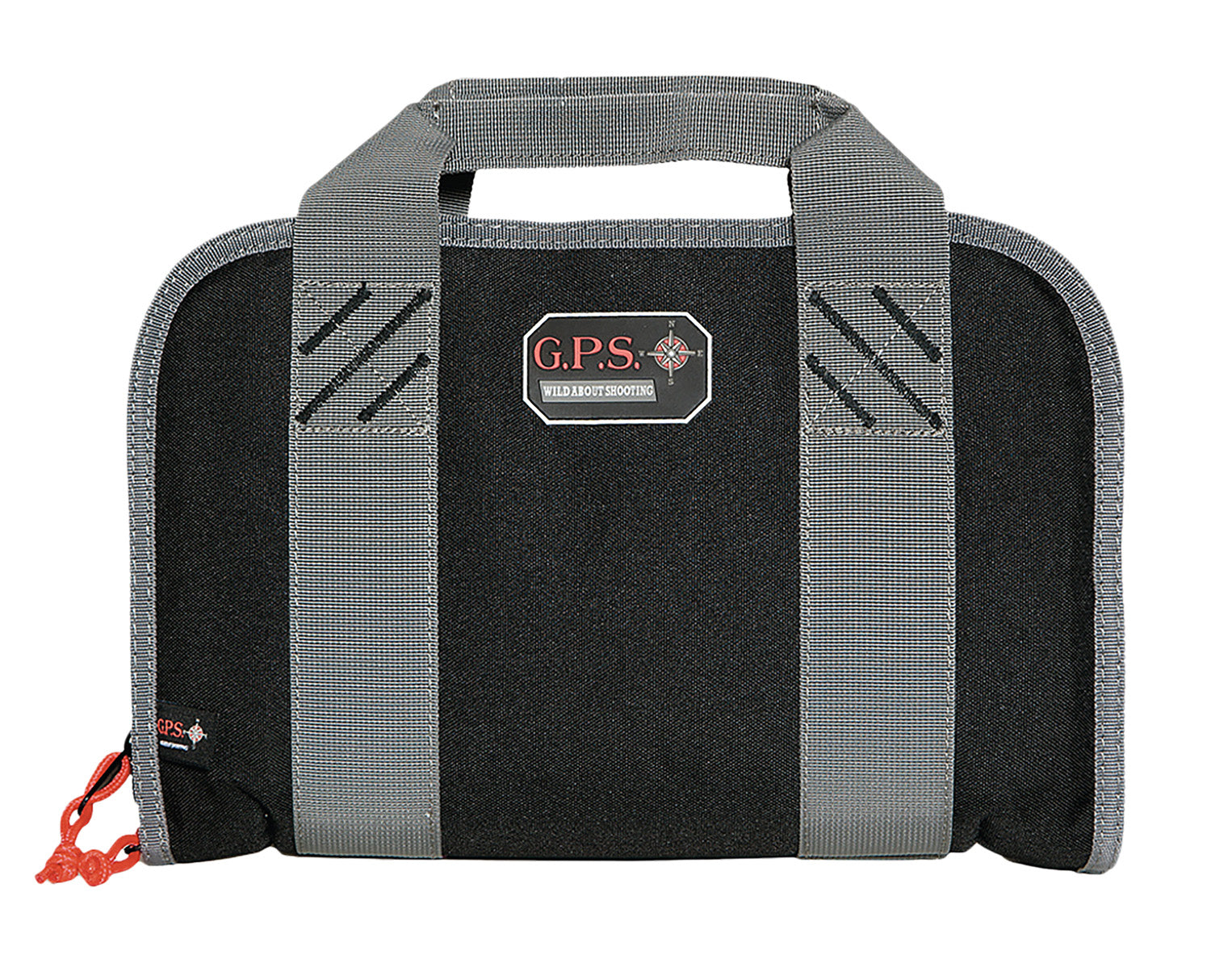 GPS 1308PC Black Nylon Double Pistol Case with Ammo Dump Cup and Visual ID System