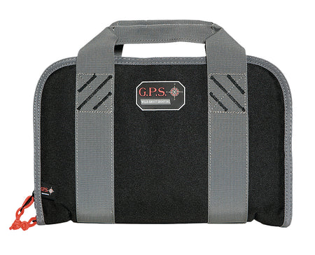 GPS 1308PC Black Nylon Double Pistol Case with Ammo Dump Cup and Visual ID System