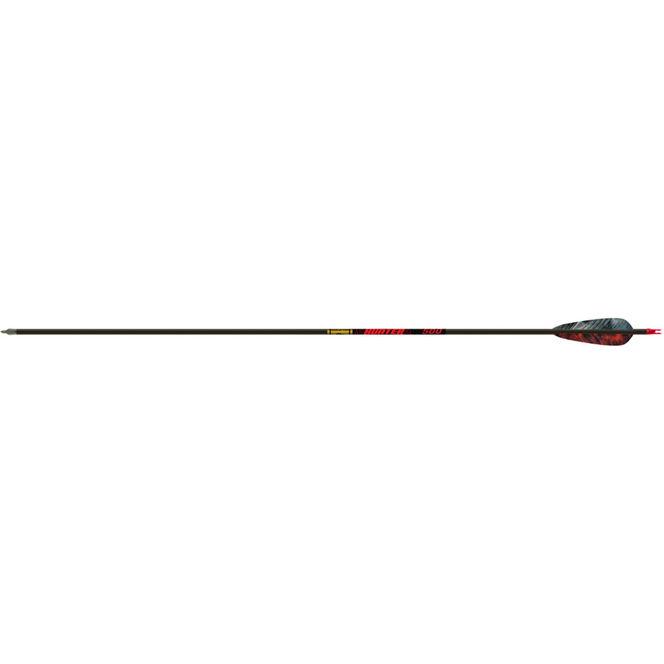 Gold Tip Hunter 500 Spine Arrows 4-Inch Feathers 6 pk.