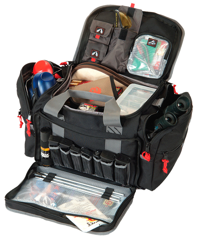 GPS Bags 2014LRB Large Magnum Range Bag Black Nylon with Ammo Storage and Lift Ports