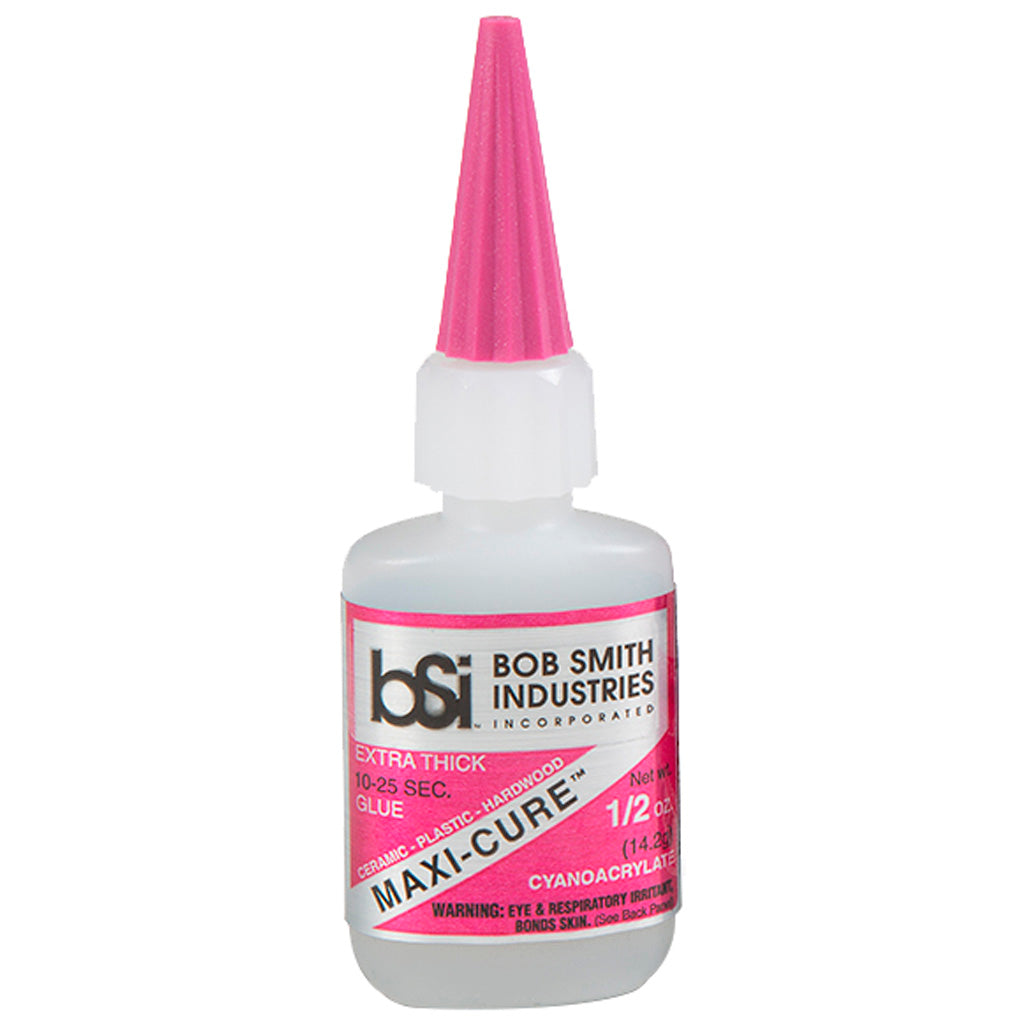 Bob Smith Maxi-Cure Extra Thick CA Glue for Vanes and Feathers 1/2 oz