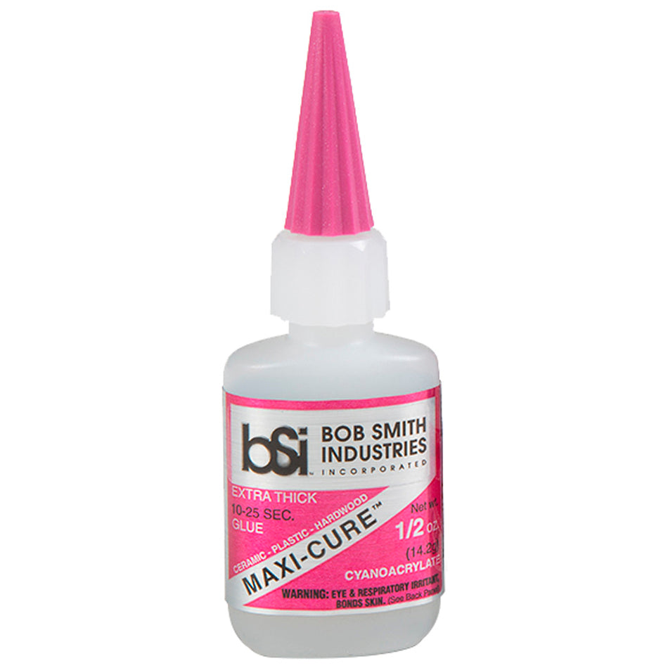 Bob Smith Maxi-Cure Extra Thick CA Glue for Vanes and Feathers 1/2 oz