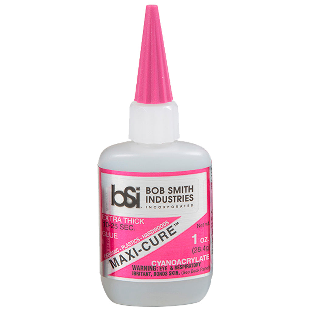 Bob Smith Maxi-Cure Extra Thick CA Glue for Vanes and Feathers 1 oz