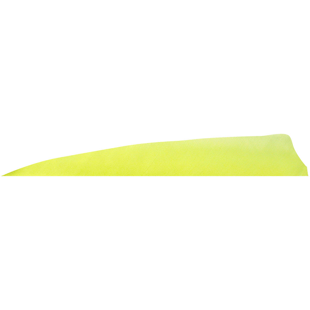 Gateway Flo Yellow Shield Cut 4 in. RW Arrow Feathers 100 Pk.