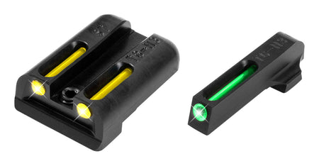 TruGlo TG131ST2Y TFO Fiber Optic Tritium Night Sight Set Sig Sauer #6 Front #8 Rear Yellow