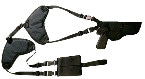Bulldog WSHD31 Black Nylon Deluxe Shoulder Harness Fits Large Frame Semi-Auto 4 to 4.5 Inch Barrel Ambi