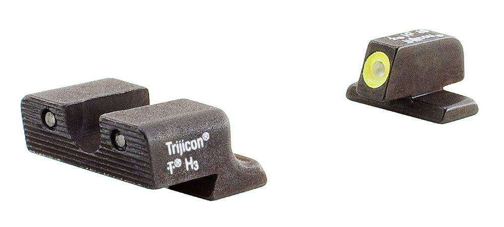 Trijicon 600583 HD Tritium Night Sight Set Yellow Outline Front for Springfield XD and XD-M Models