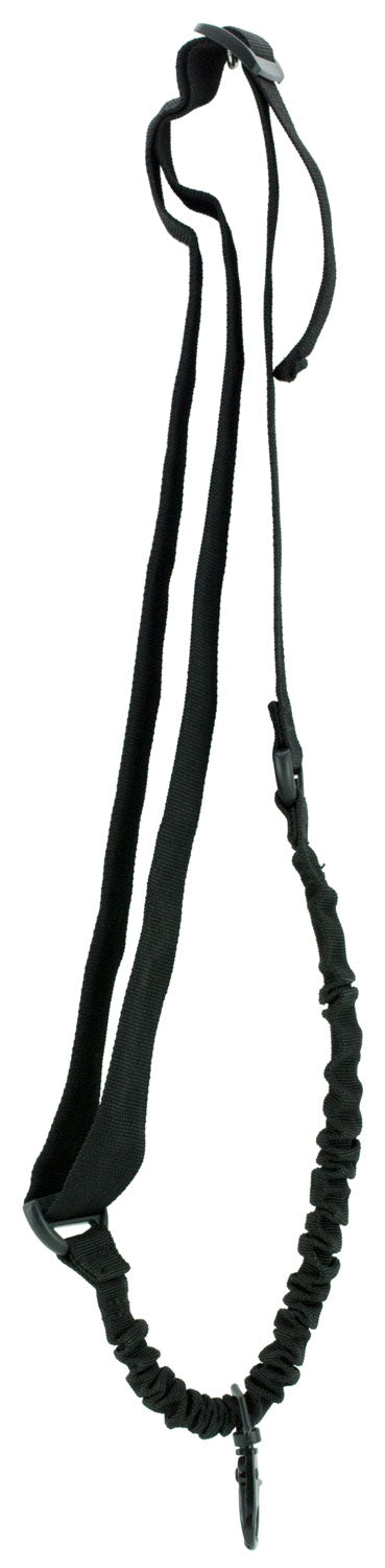 Aim Sports AOPS Black Elastic Single Point Bungee Rifle Sling 25 in OAL Steel Clasp