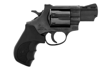 Weihrauch Guns 770130 Windicator 357 Mag 6rd 2" Blued Steel Barrel & Cylinder, Compact Steel Frame w/Exposed Hammer, Ramp Front/Fixed Rear Sights, Finger Grooved Black Rubber Grip