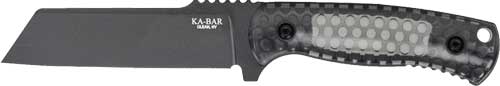 KA-BAR Les George Cool Name 4.62" Sheepsfoot Blade Fixed Knife with Sheath