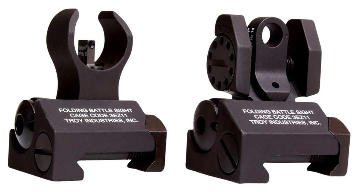 Troy Industries Micro BattleSight Set HK Front Round Rear Black Anodized Iron Sight Set