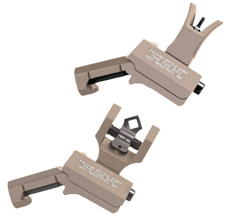 Troy Industries 45 Degree Offset BattleSight Set Flat Dark Earth Anodized M4 Front Dioptic Rear