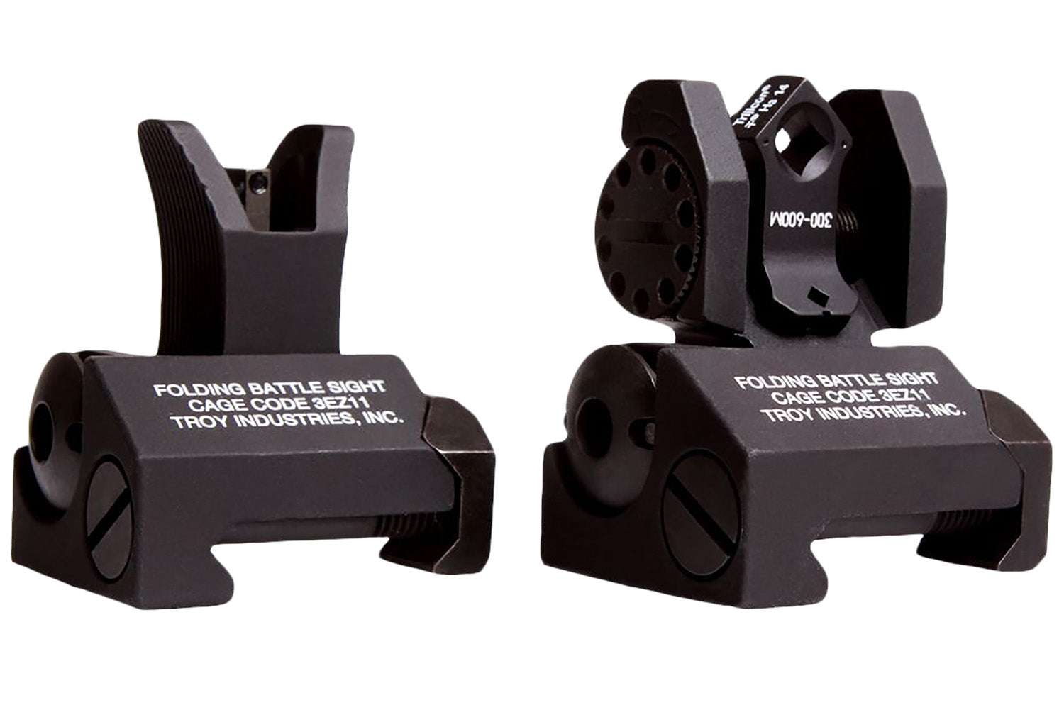 Troy Industries Micro Tritium BattleSight Set M4 Front Dioptic Aperture Rear Black Anodized
